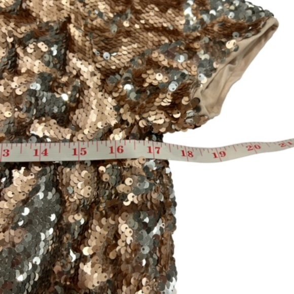 Shein Multicolor Sequins Sexy Mini Bodycon Dress Short Sleeves New Size Small - Picture 4 of 14